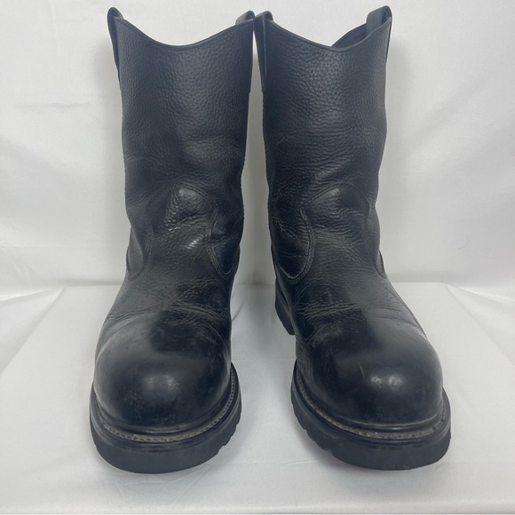 Wolverine Classic Black Leather Men's‎ Steel Toe Work Boots Size 13W - Picture 1 of 7